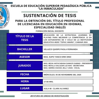 SUSTENTACIÓN DE TESIS