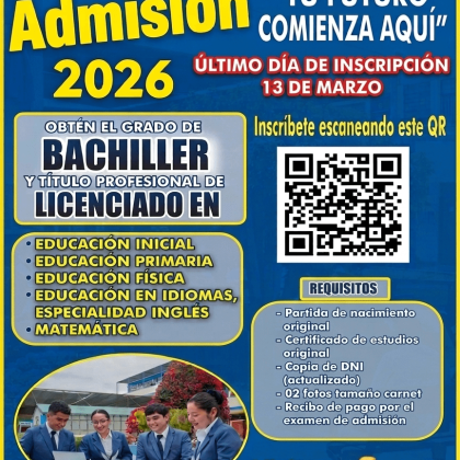 ADMISIÓN 2026